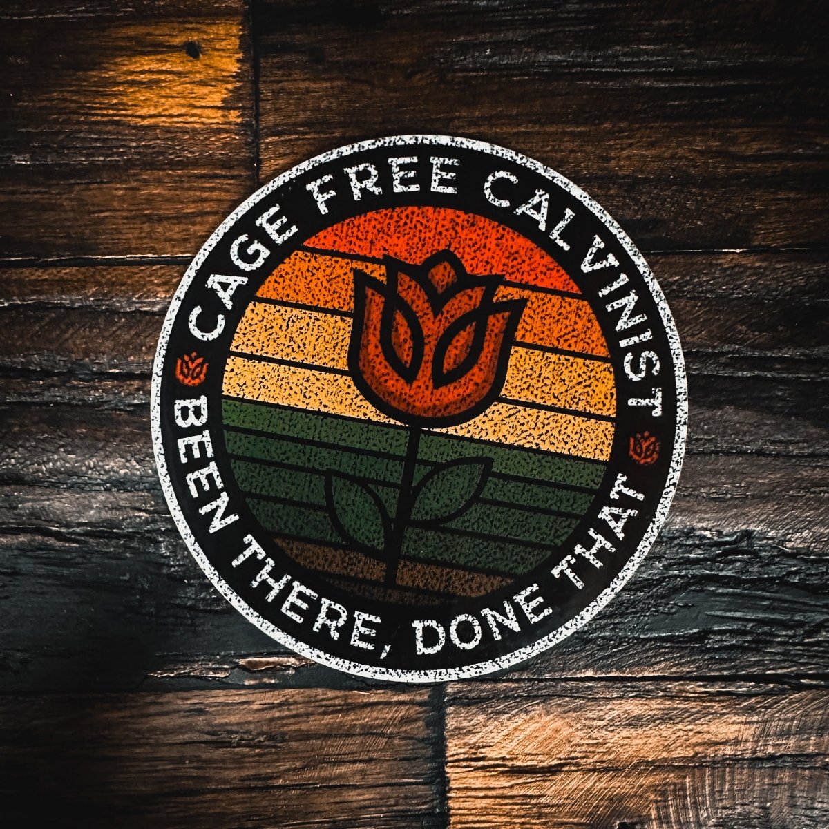 Decal - Cage Free Calvinist - Decal - The Reformed Sage - reformed - reformed_gifts - christian_gifts