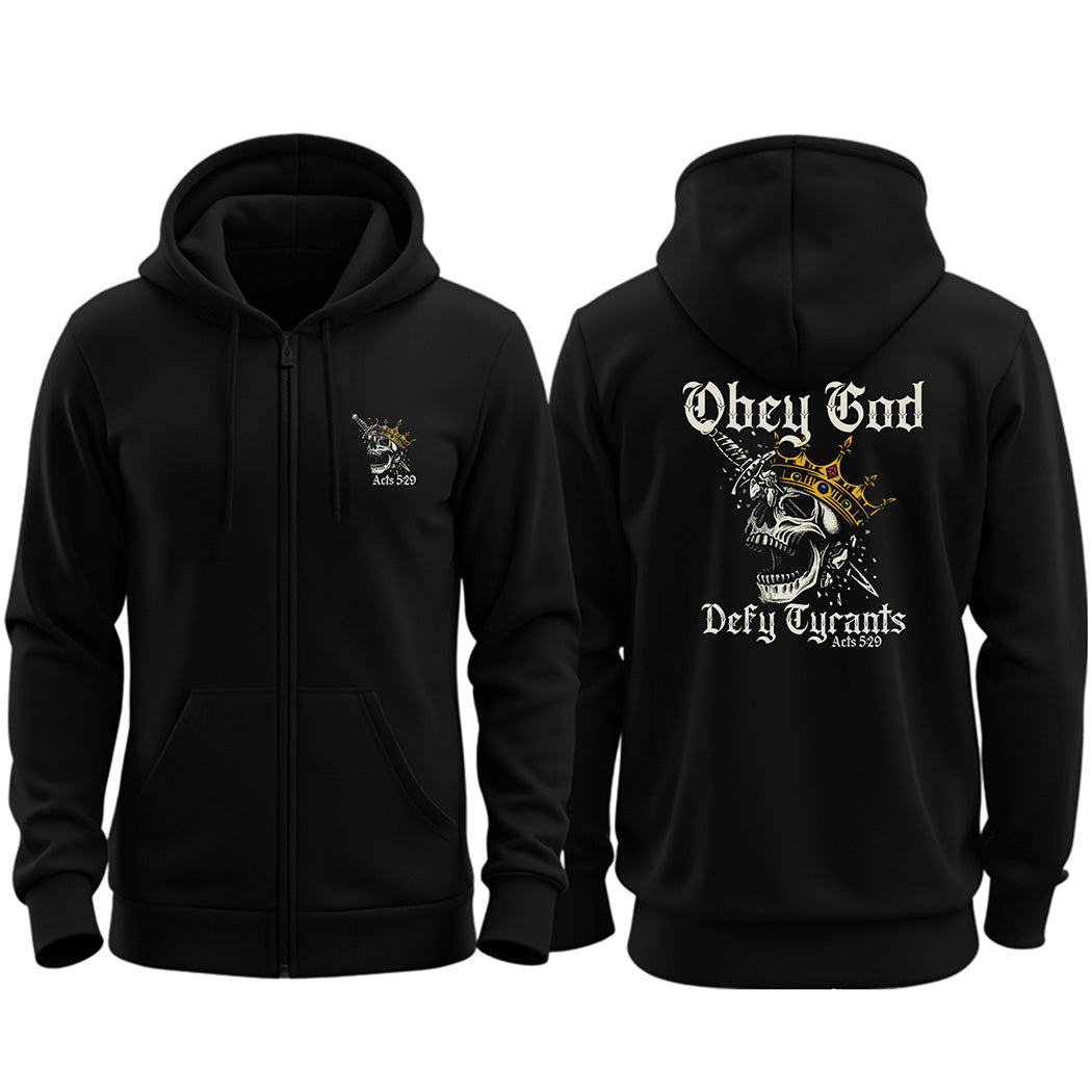 Defy Tyrants - Zip Hoodie