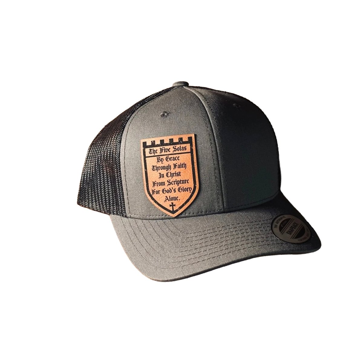 Hat - Five Solas Shield - Patch Hat - The Reformed Sage - reformed - reformed_gifts - christian_gifts