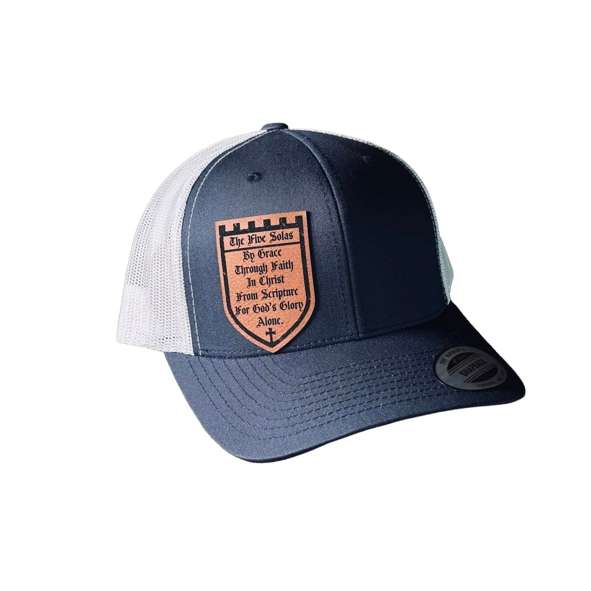 Hat - Five Solas Shield - Patch Hat - The Reformed Sage - reformed - reformed_gifts - christian_gifts