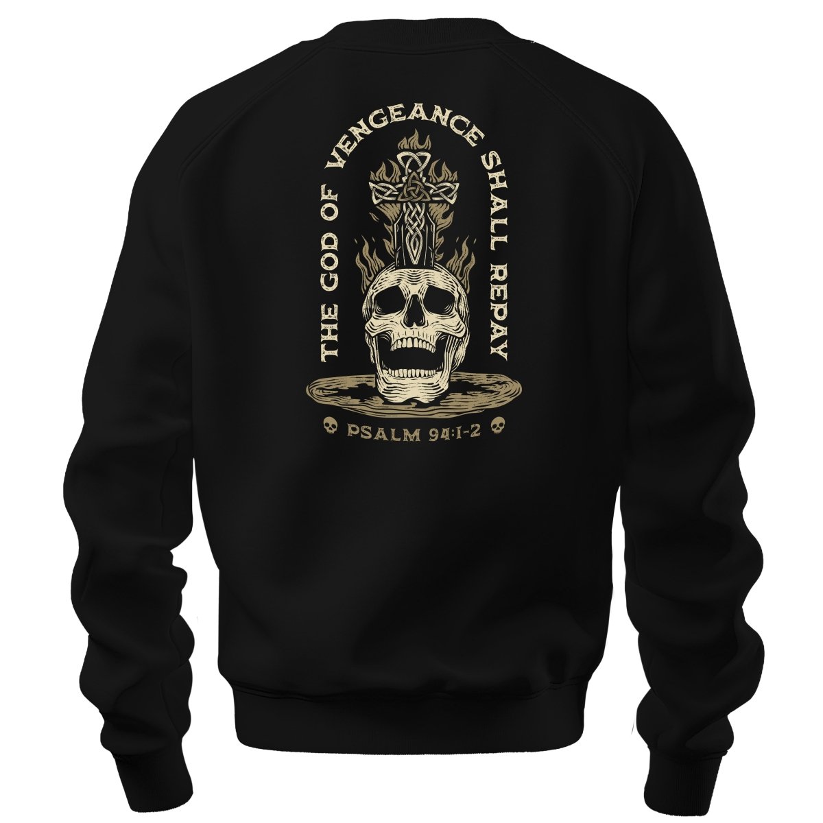 crewneck sweatshirt - God of Vengeance - Sweatshirt - The Reformed Sage - reformed - reformed_gifts - christian_gifts