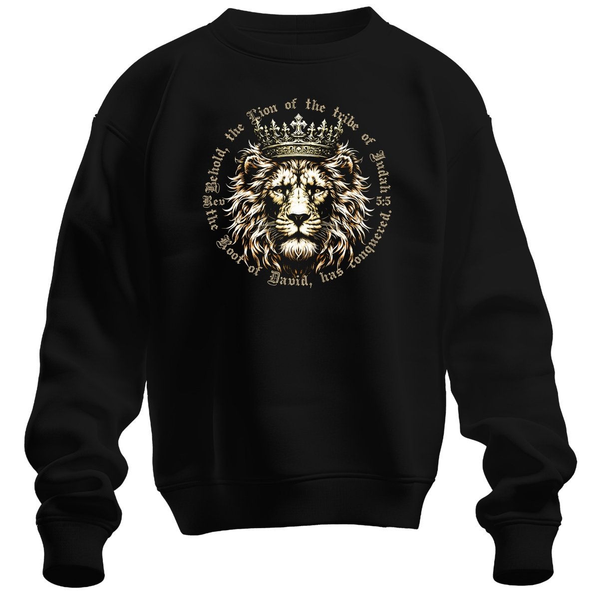 crewneck sweatshirt - Lion of Judah - Sweatshirt - The Reformed Sage - reformed - reformed_gifts - christian_gifts