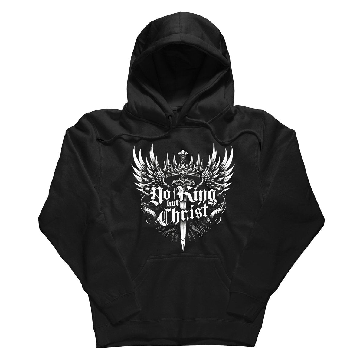 Hoodie - No King but Christ - Hoodie - The Reformed Sage - reformed - reformed_gifts - christian_gifts