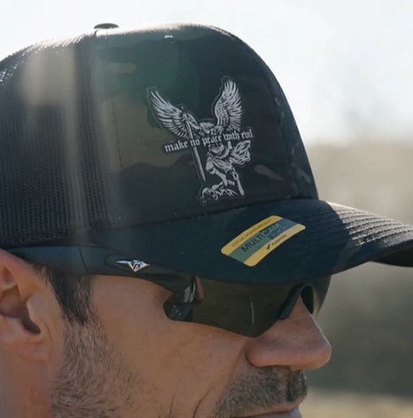 Hat - No Peace With Evil Multicam® - Patch Hat - The Reformed Sage - reformed - reformed_gifts - christian_gifts