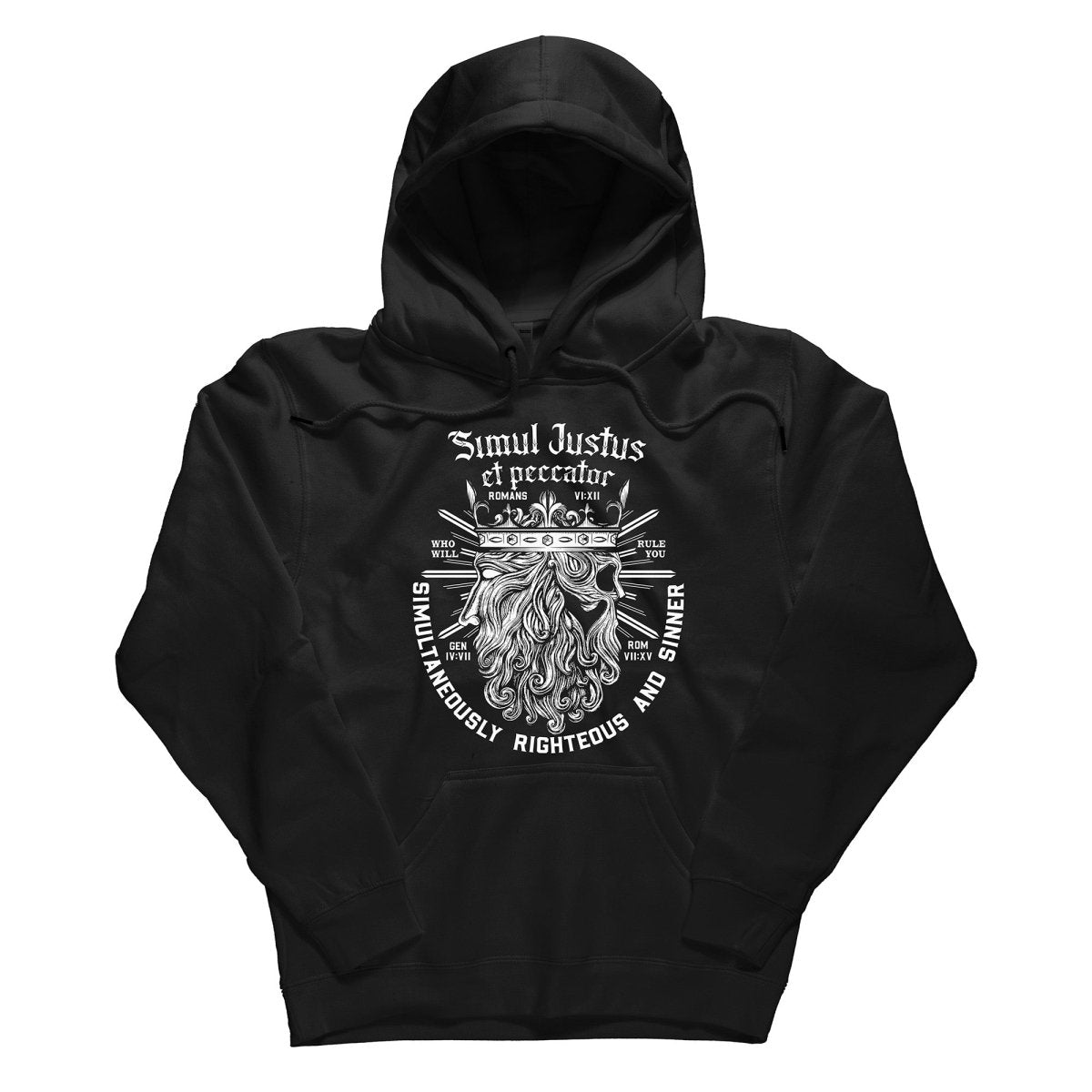 Hoodie - Simul Justus - Hoodie - The Reformed Sage - reformed - reformed_gifts - christian_gifts