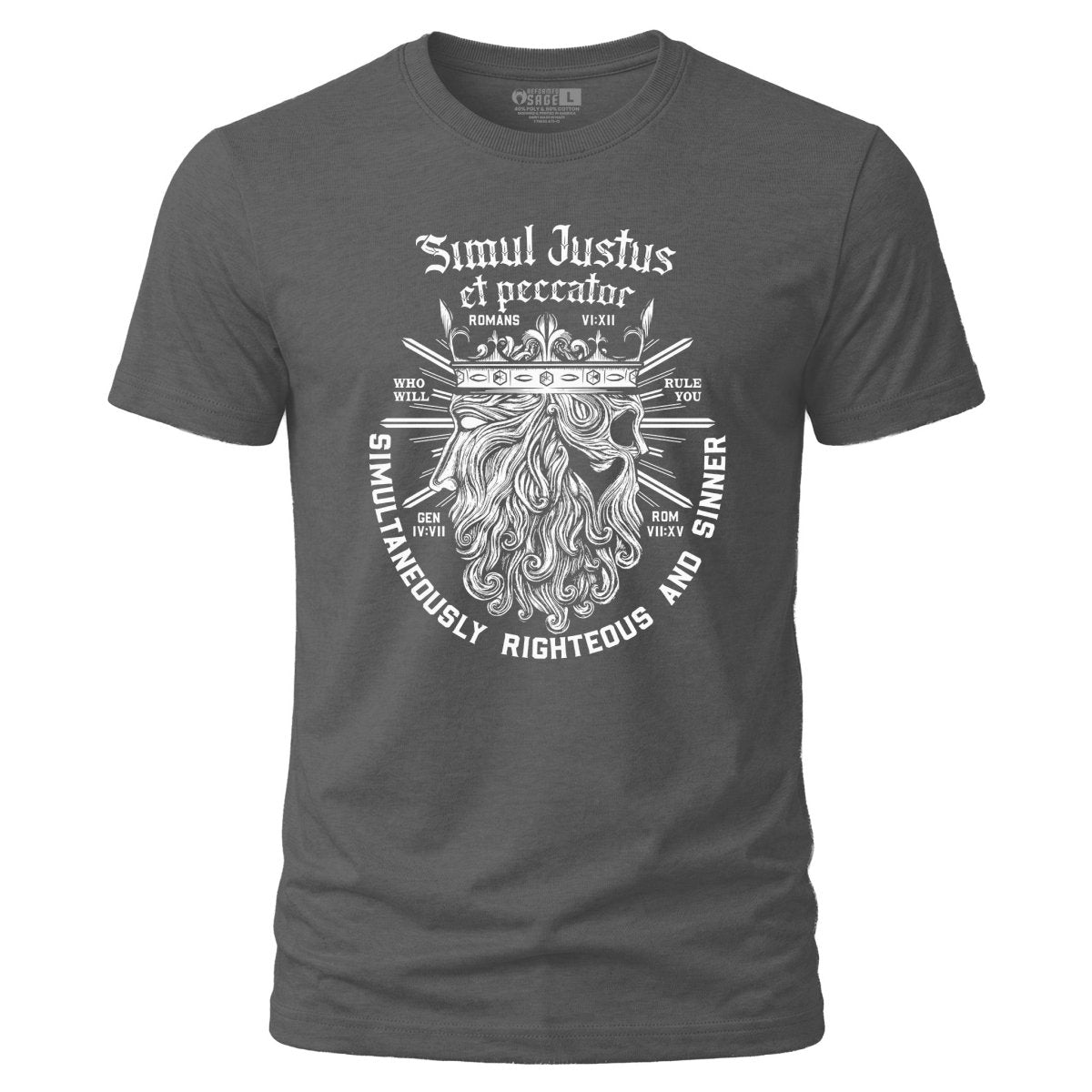 Shirt - Simul Justus - Tee - The Reformed Sage - reformed - reformed_gifts - christian_gifts
