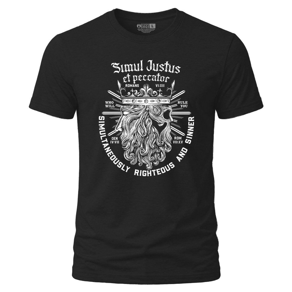 Shirt - Simul Justus - Tee - The Reformed Sage - reformed - reformed_gifts - christian_gifts