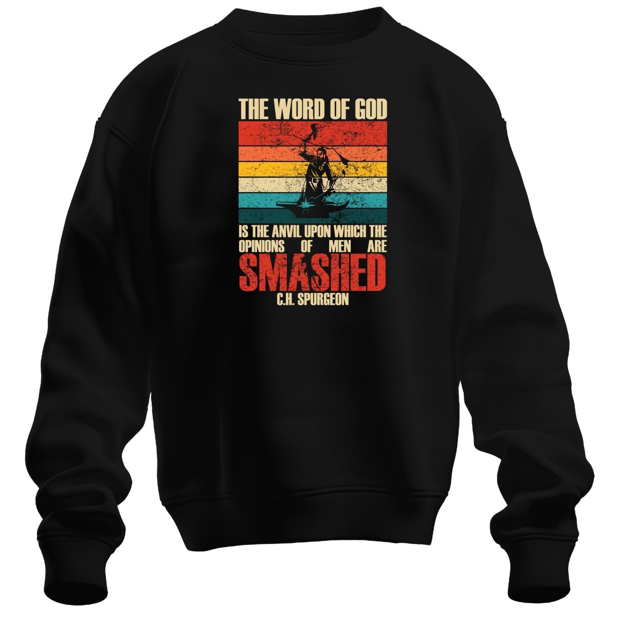 crewneck sweatshirt - Smashed - Sweatshirt - The Reformed Sage - reformed - reformed_gifts - christian_gifts