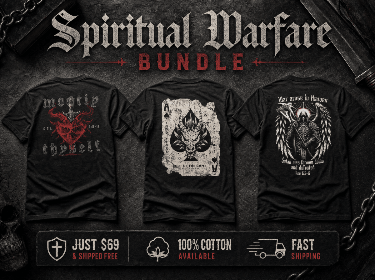 Shirt - Spiritual Warfare - Tee Bundle - The Reformed Sage - reformed - reformed_gifts - christian_gifts