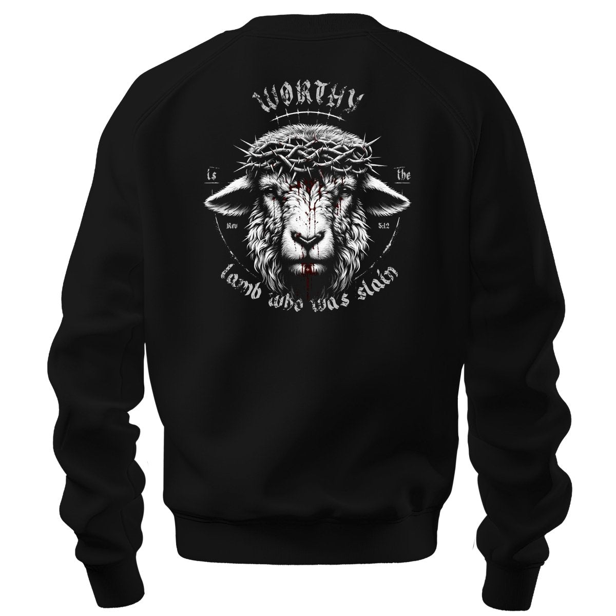 crewneck sweatshirt - Worthy - Sweatshirt - The Reformed Sage - reformed - reformed_gifts - christian_gifts