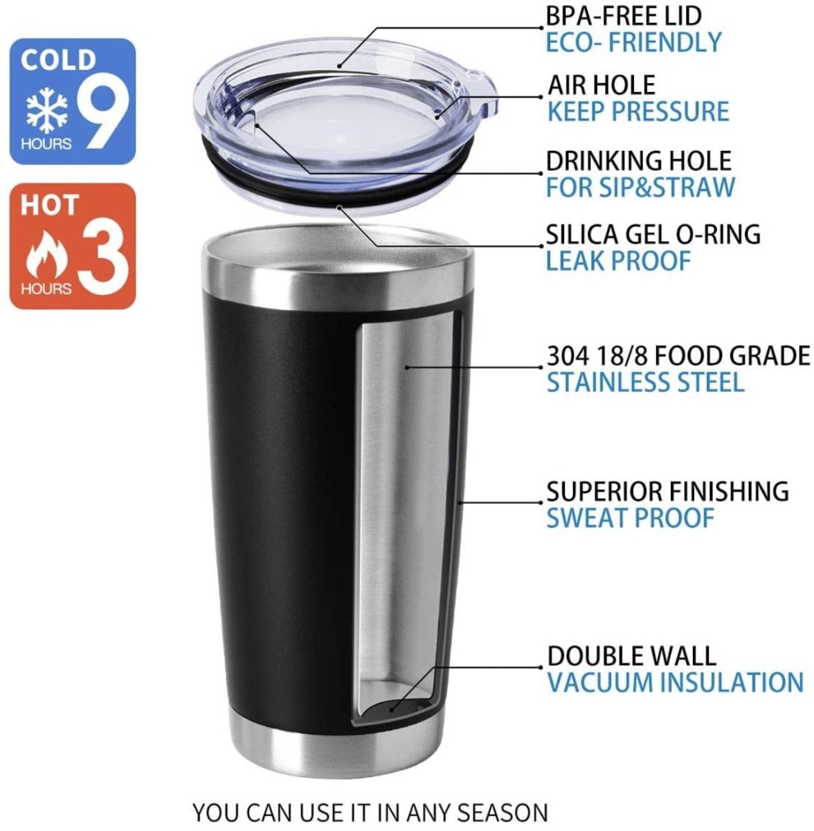 20oz tumbler - Solus Christus Seal - 20oz - The Reformed Sage - #reformed# - #reformed_gifts# - #christian_gifts#