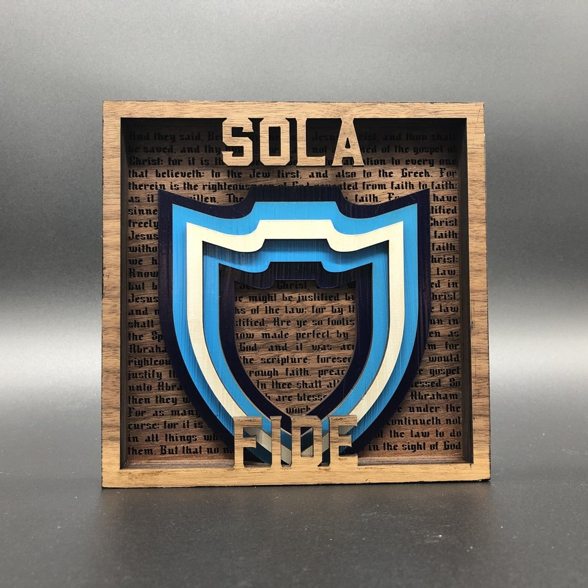 Layered Art - The Five Sola Set - The Reformed Sage - reformed - reformed_gifts - christian_gifts