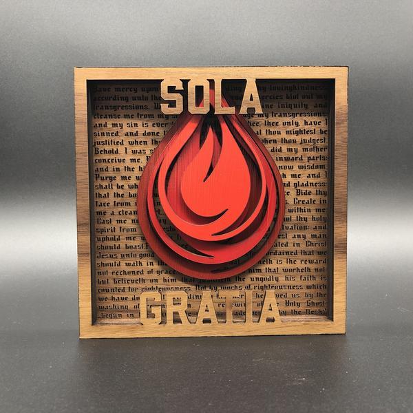 Layered Art - The Five Sola Set - The Reformed Sage - reformed - reformed_gifts - christian_gifts