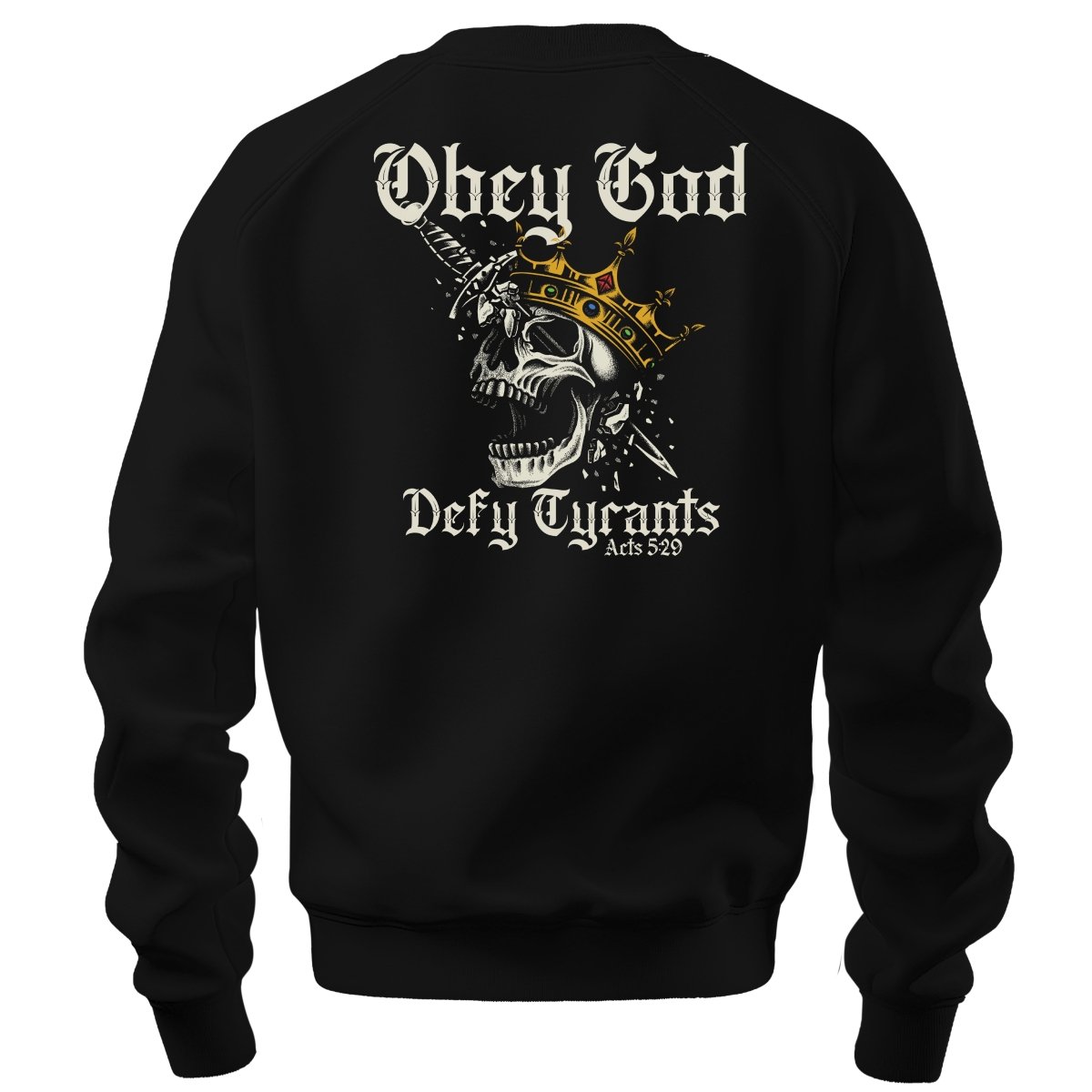 crewneck sweatshirt - Defy Tyrants - Sweatshirt - The Reformed Sage - reformed - reformed_gifts - christian_gifts