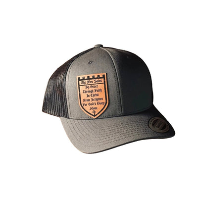 Hat - Five Solas Shield - Patch Hat - The Reformed Sage - reformed - reformed_gifts - christian_gifts
