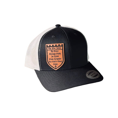Hat - Five Solas Shield - Patch Hat - The Reformed Sage - reformed - reformed_gifts - christian_gifts