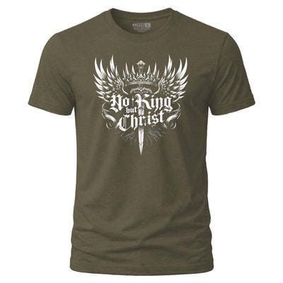 Shirt - No King but Christ - Tee - The Reformed Sage - reformed - reformed_gifts - christian_gifts