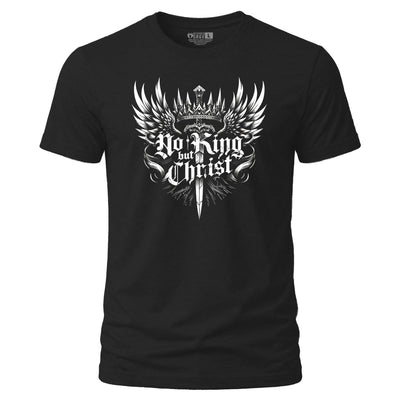 Shirt - No King but Christ - Tee - The Reformed Sage - reformed - reformed_gifts - christian_gifts