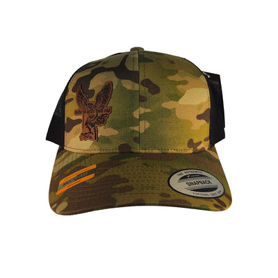 Hat - No Peace With Evil Green Multicam® - Patch Hat - The Reformed Sage - reformed - reformed_gifts - christian_gifts