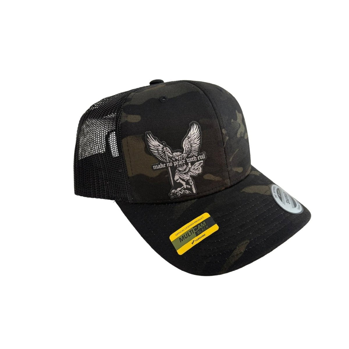 Hat - No Peace With Evil Multicam® - Patch Hat - The Reformed Sage - reformed - reformed_gifts - christian_gifts