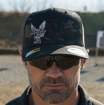 Hat - No Peace With Evil Multicam® - Patch Hat - The Reformed Sage - reformed - reformed_gifts - christian_gifts