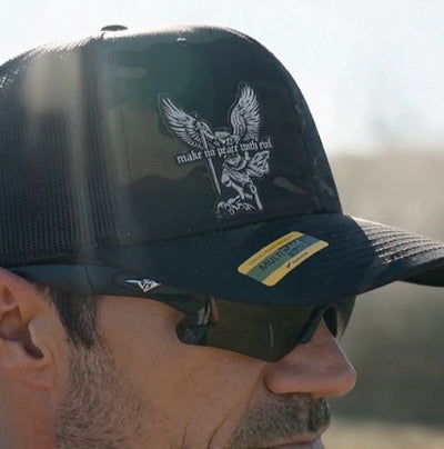 Hat - No Peace With Evil Multicam® - Patch Hat - The Reformed Sage - reformed - reformed_gifts - christian_gifts