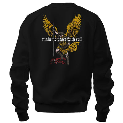 crewneck sweatshirt - No Peace With Evil - Sweatshirt - The Reformed Sage - reformed - reformed_gifts - christian_gifts