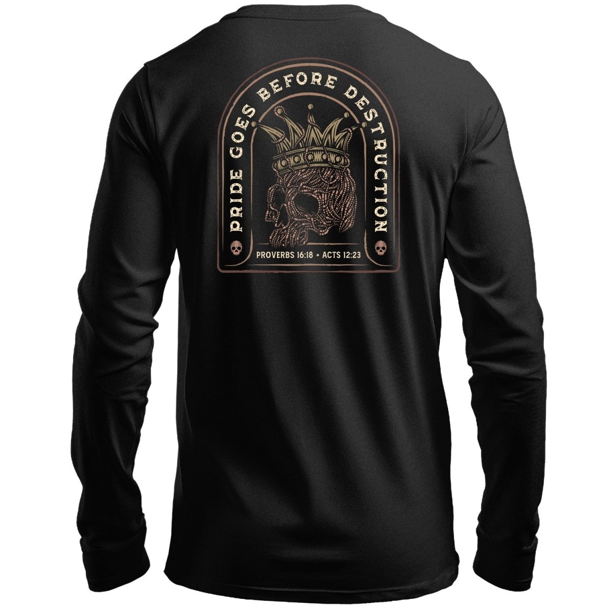LS - Pride Goes Before Destruction - Long Sleeve Tee - The Reformed Sage - reformed - reformed_gifts - christian_gifts