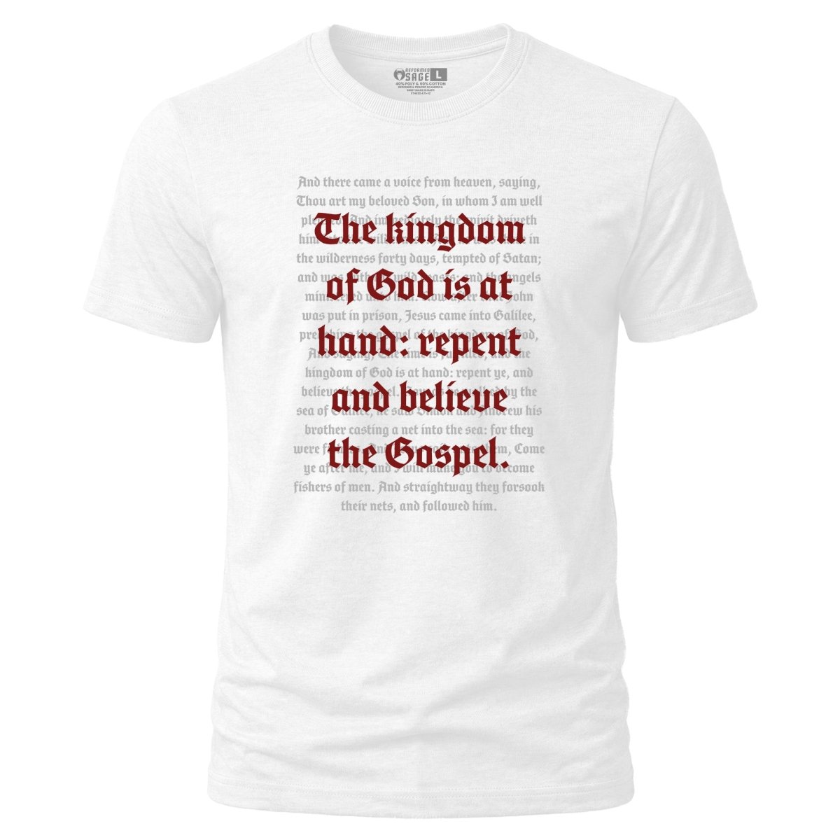 Shirt - Repent & Believe - Tee - The Reformed Sage - reformed - reformed_gifts - christian_gifts