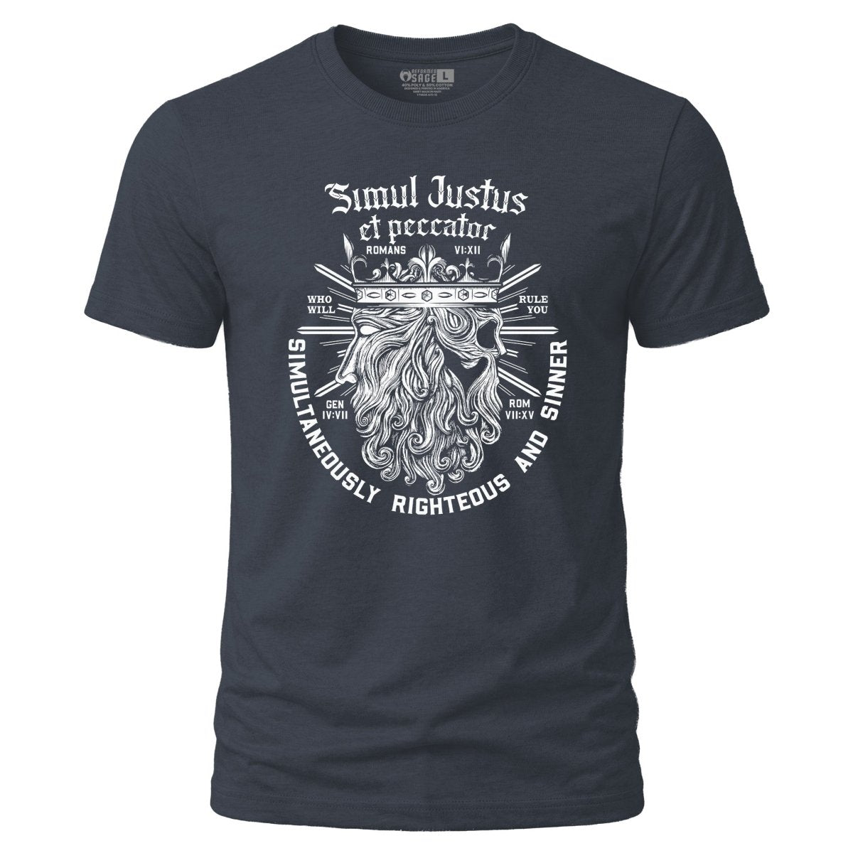 Shirt - Simul Justus - Tee - The Reformed Sage - reformed - reformed_gifts - christian_gifts