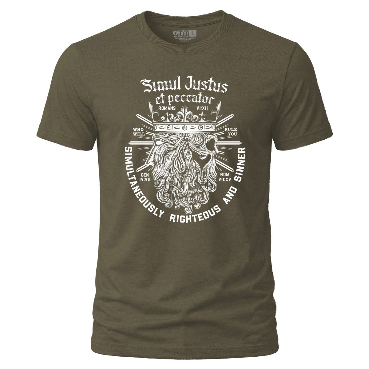 Shirt - Simul Justus - Tee - The Reformed Sage - reformed - reformed_gifts - christian_gifts