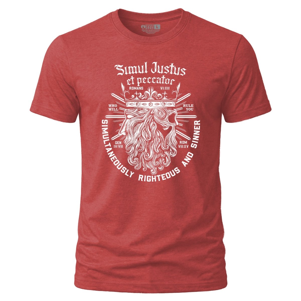 Shirt - Simul Justus - Tee - The Reformed Sage - reformed - reformed_gifts - christian_gifts
