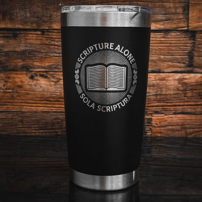 20oz tumbler - Sola Scriptura Seal - 20oz - The Reformed Sage - reformed - reformed_gifts - christian_gifts