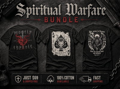 Shirt - Spiritual Warfare - Tee Bundle - The Reformed Sage - reformed - reformed_gifts - christian_gifts