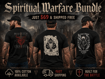 Shirt - Spiritual Warfare - Tee Bundle - The Reformed Sage - reformed - reformed_gifts - christian_gifts