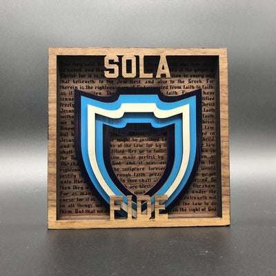 Layered Art - The Five Sola Set - The Reformed Sage - reformed - reformed_gifts - christian_gifts