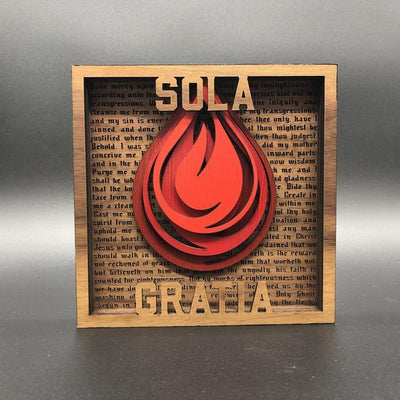 Layered Art - The Five Sola Set - The Reformed Sage - reformed - reformed_gifts - christian_gifts