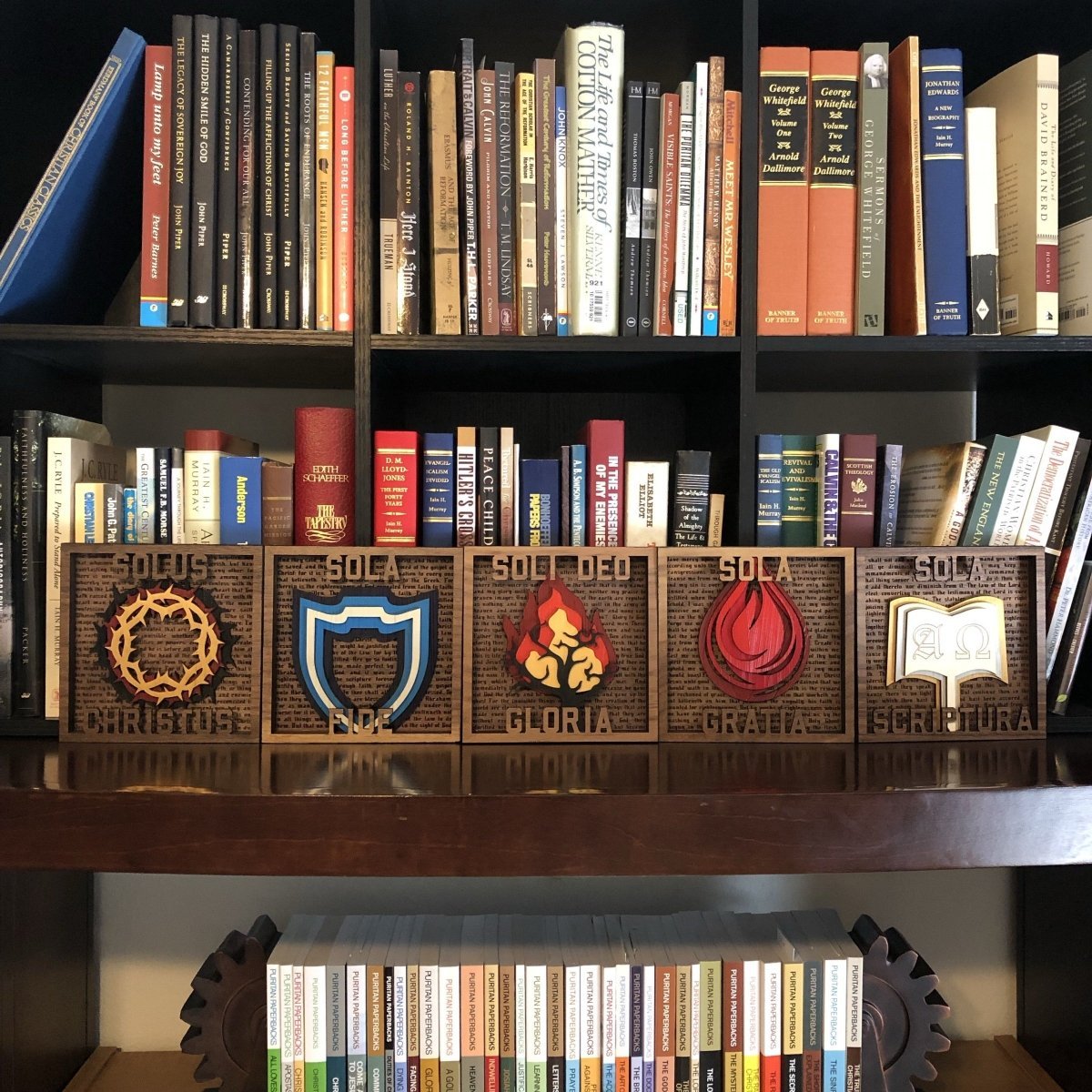 Layered Art - The Five Sola Set - The Reformed Sage - reformed - reformed_gifts - christian_gifts